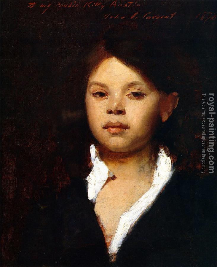 John Singer Sargent : Head of an Italian Girl John Singer Sargent : Head of an Italian Girl